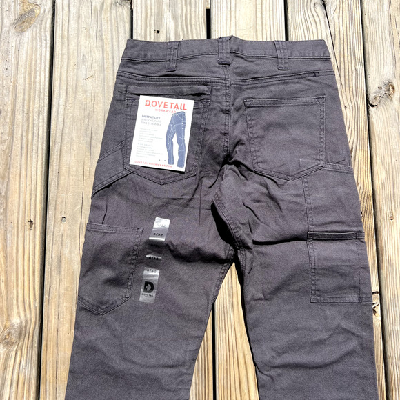 Dovetail Workwear Women's Britt Utility Canvas Pants, 6/32, Grey - Picture 5 of 11